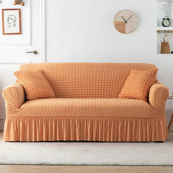 Bubble Turkish Sofa Cover - Golden