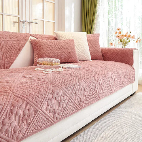 MAT ULTRASONIC SUPER SOFT SOFA COVER ( MAHRON )