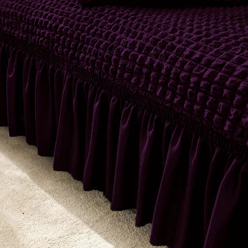Bubble Turkish Sofa Cover - Purple