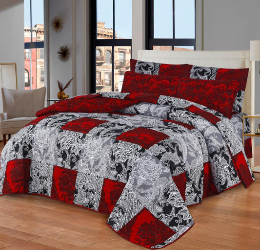 GREY SHADOW COMFORTER SET- 7 PCS