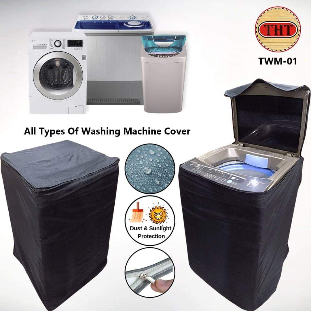 Waterproof Top Loaded Washing Machine Cover - Blue