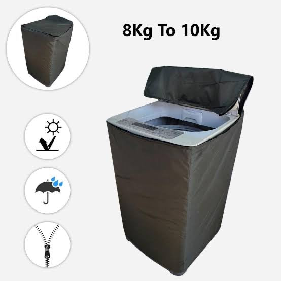 Waterproof Top Loaded Washing Machine Cover - Brown