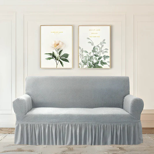 Turkish Style Sofa Covers - Silver