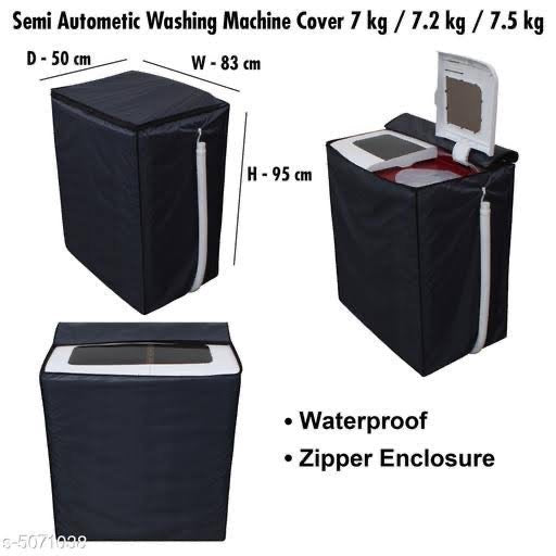 Twin Tub Waterproof Washing Machine Cover - Brown